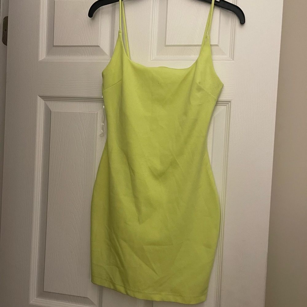 Neon Green mini Dress